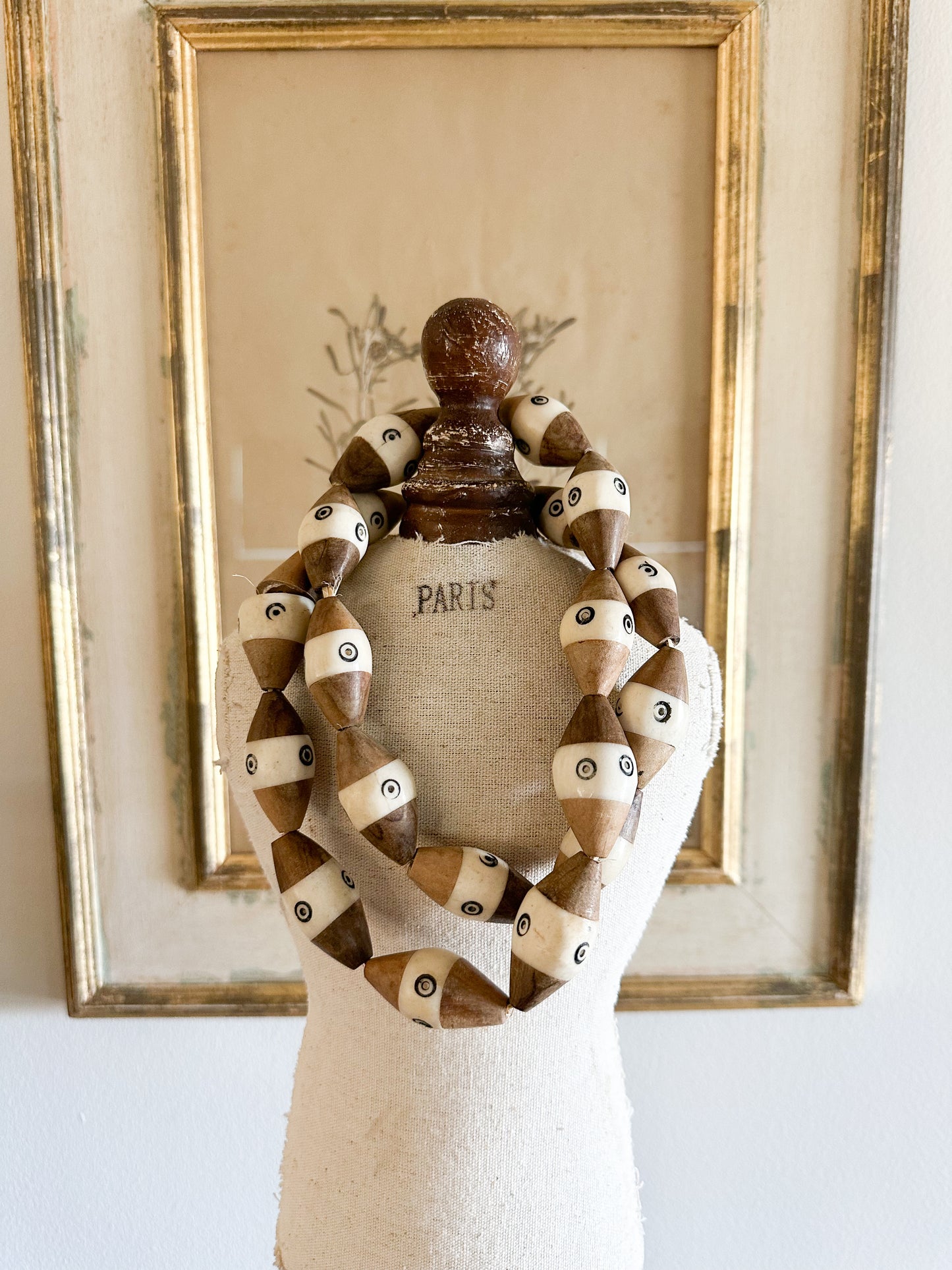 African Decorative Strand of Beads (Wood & Bone)