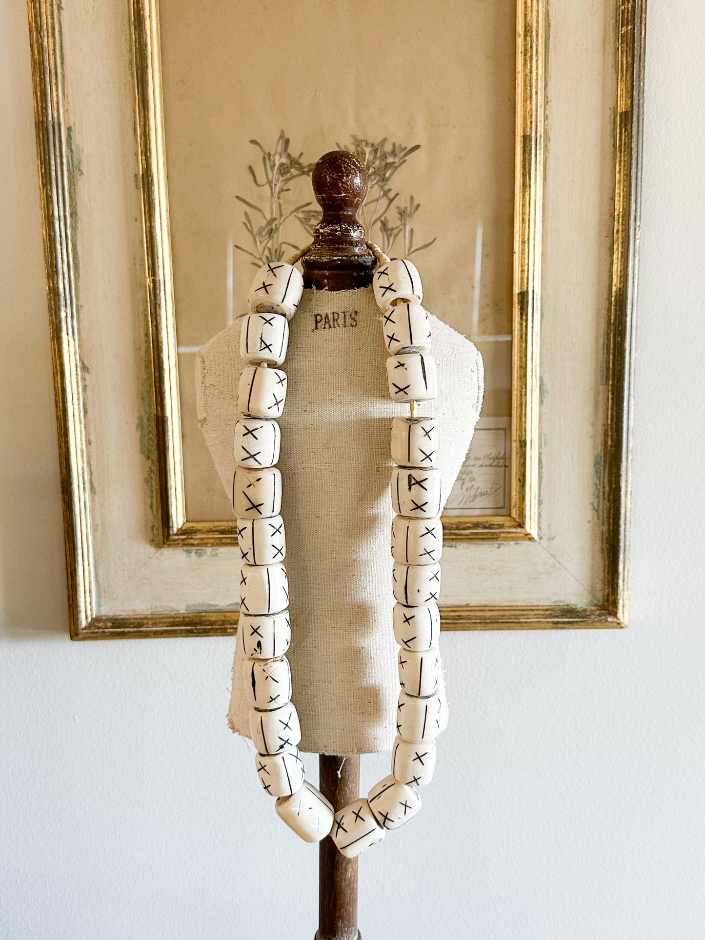 African Decorative Strand of Beads (Black Design)