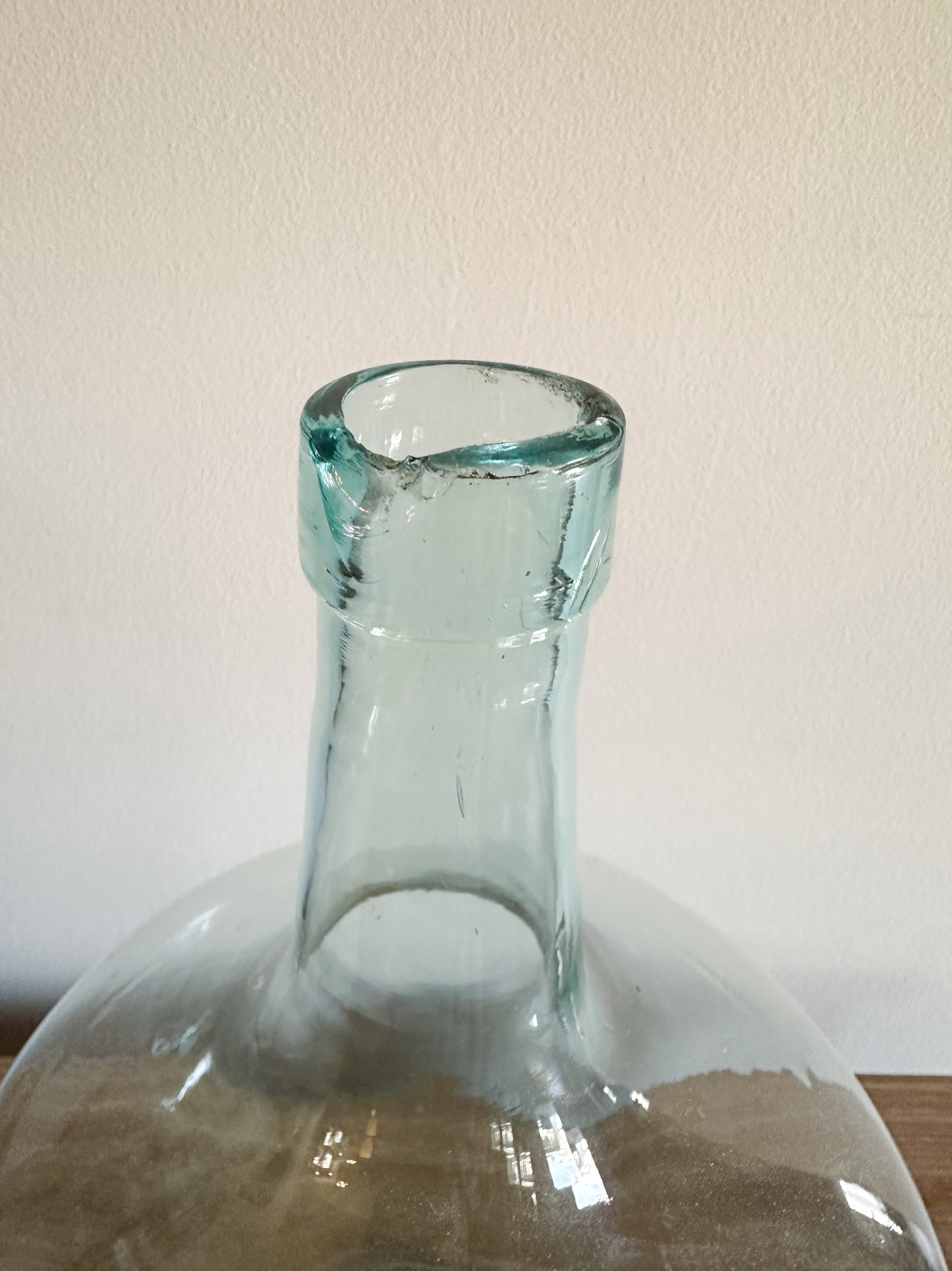 Vintage European Demijohn with Roman Numeral detail (XV)