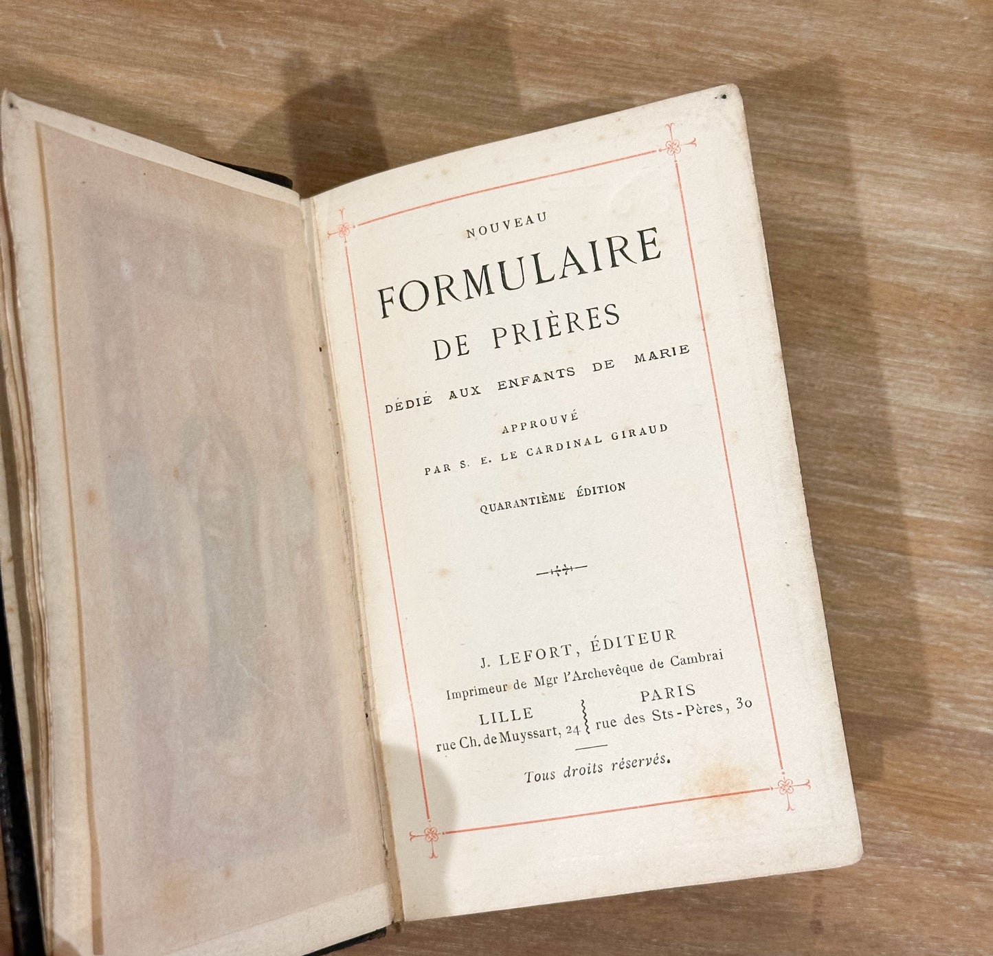 French Antique Prayer Book
