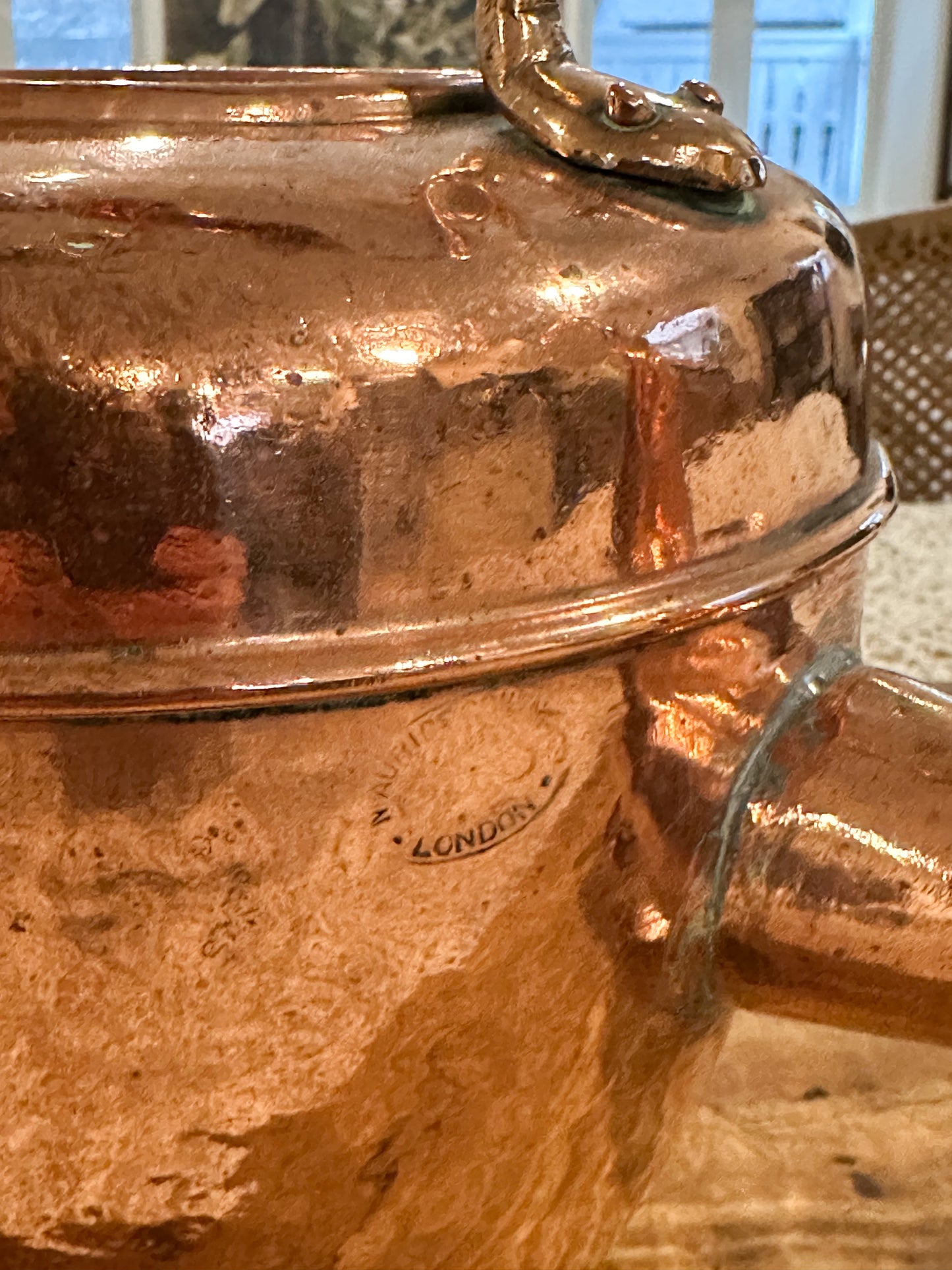 Antique Copper Tea Kettle