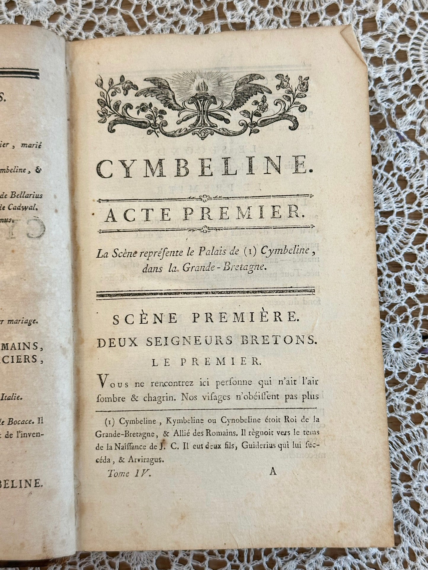 Antique French Shakespeare Books from 1700s