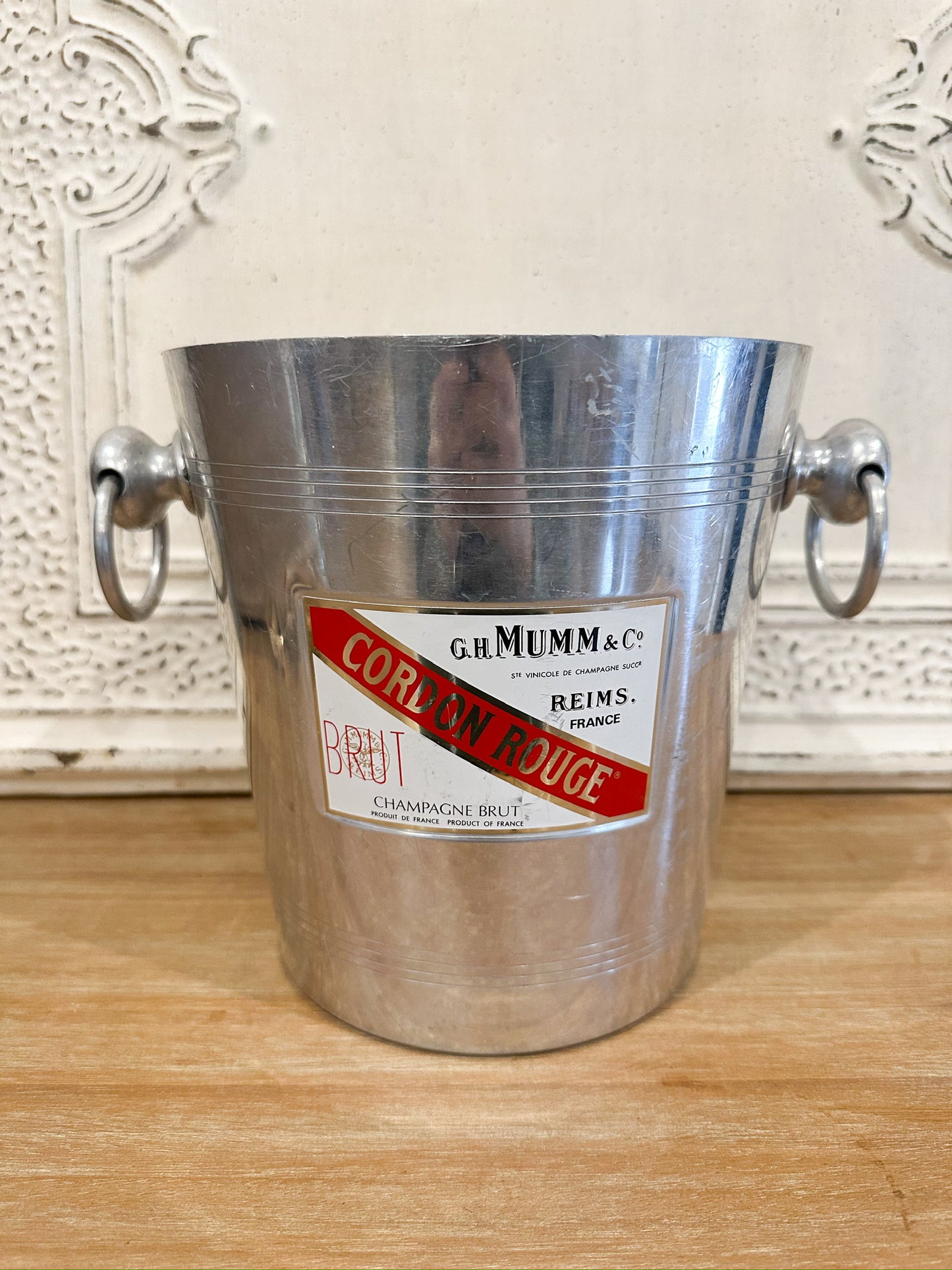 Vintage French champagne bucket from G.H. Mumm & Co