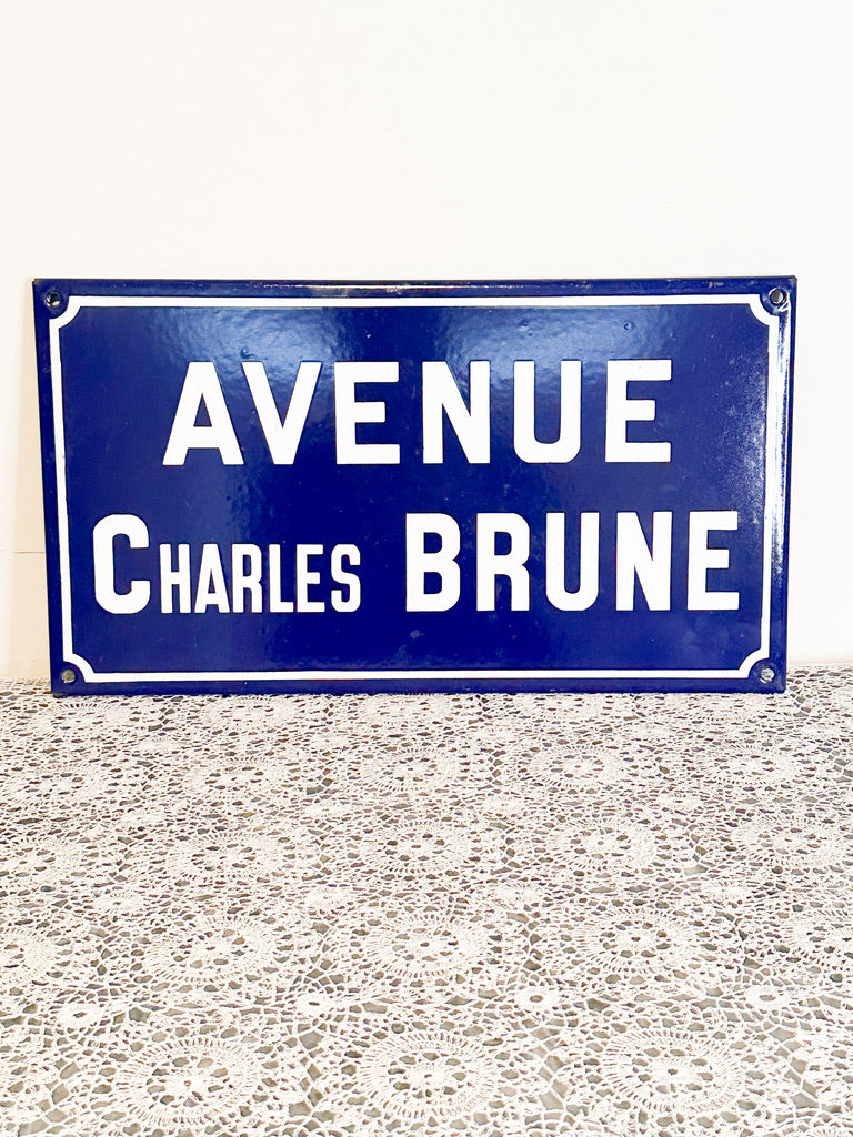 Vintage Paris street sign