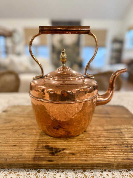 Antique Copper Tea Kettle